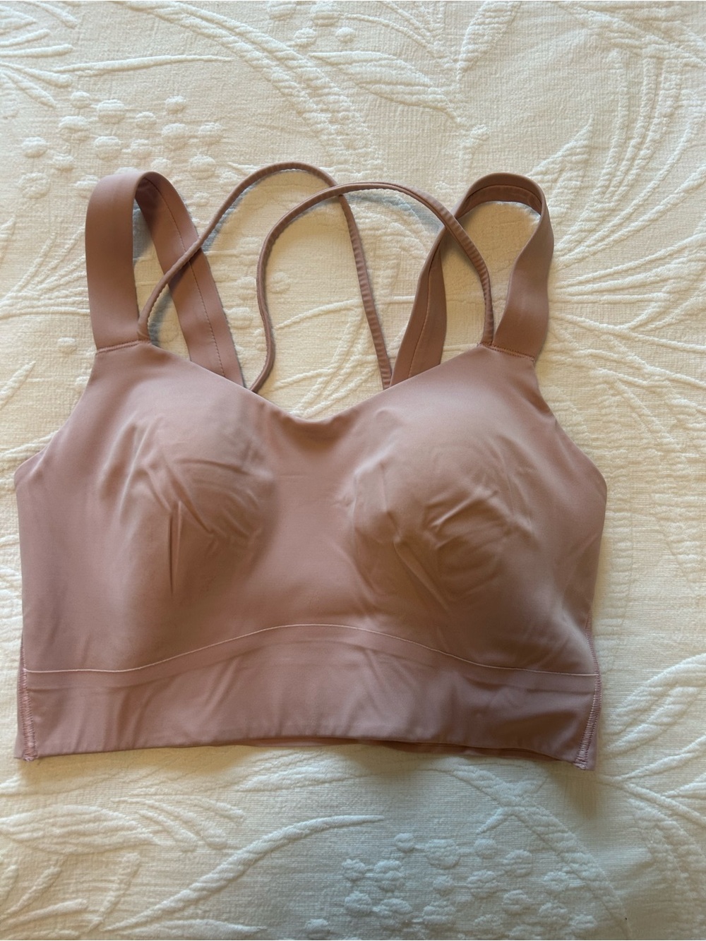 lululemon athletica Seamless Longline Sports Bra - Mauve Pink
